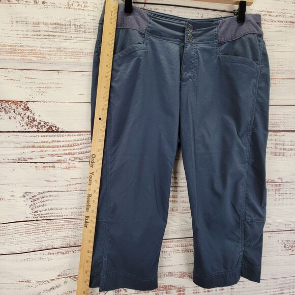 Royal Robbins Womens Size 8 Navy Blue Stretch Capri Cropped Jammers Pants - Picture 2 of 11